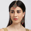 Sukkhi Fabulous Gold Plated Earring and Maangtikka Set for Women