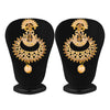 Sukkhi Antique Gold Plated Mint Meena Collection Chand Bali Earring & MaangTikka for Women