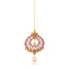 Sukkhi Appealing Gold Plated LCT Stone Dangle Earring & MaangTikka for Women