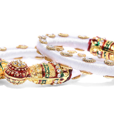 Sukkhi Marvellous Gold Plated Silk Traditional Kada for Women