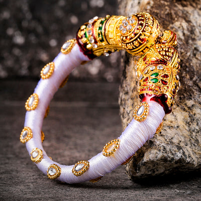 Sukkhi Marvellous Gold Plated Silk Traditional Kada for Women