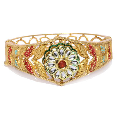 Sukkhi Lavish Gold Plated Kundan Kada For Women