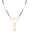 Sukkhi Glimmery Gold Plated Letter "S" Mangalsutra for Women