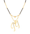 Sukkhi Trendy Gold Plated Letter "M" Mangalsutra for Women
