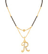 Sukkhi Classy Gold Plated Letter "R" Mangalsutra for Women