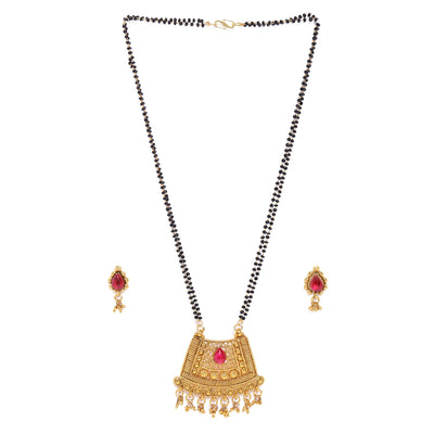 Sukkhi Adorable Gold Plated Mangalsutra Set For Women