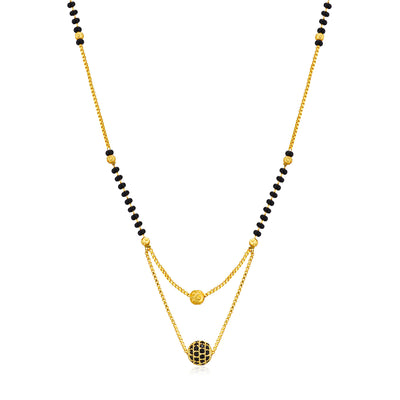 Sukkhi Etnic Gold Plated Double Layer Mangalsutra For Women