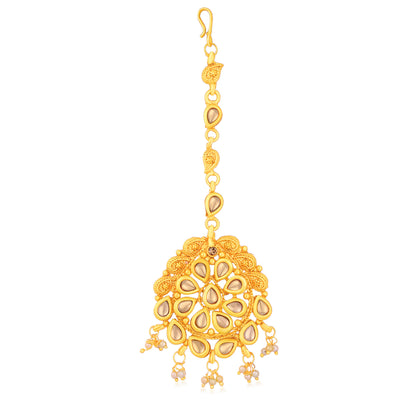 Sukkhi Glimmery LCT Gold Plated Maang Tikka For Women