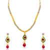 Sukkhi Pleasing Gold Plated Choker Necklace Set For Women