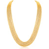 Sukkhi Ritzy 7 String Gold Plated Necklace For Women