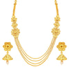 Sukkhi Pleasing 4 String Jalebi Gold Plated Alloy Long Haram Necklace Set For Women