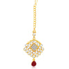 Sukkhi Resplendent Gold Plated AD Choker Necklace Set For Women-2