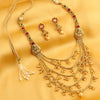 Sukkhi Alluring 5 String Laxmi Design Gold Plated Necklace Set