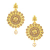 Sukkhi Attractive Round Shaped 4 String Gold Plated Necklace set for women