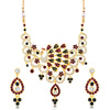 Sukkhi Resplendent Peacock Shape Gold Plated necklace set for women