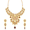 Sukkhi Resplendent Gold Plated Necklace Set For Women
