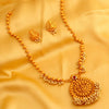 Sukkhi Classic Laxmi Design Gold Plated Necklace Set For Women