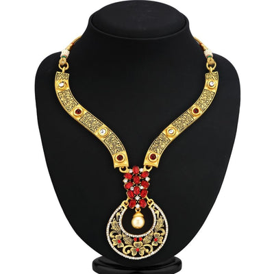 Sukkhi Bollywood Collection Classy Gold Plated Peacock Necklace Set For Women