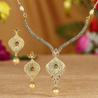 Sukkhi Bollywood Collection Angelic Gold Plated Necklace Set For Women