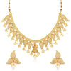 Sukkhi Bollywood Collection Blossomy Gold Plated Temple Necklace Set For Women
