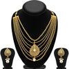 Sukkhi Bollywood Collection Graceful Gold Plated Seven String Necklace Set For Women