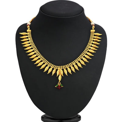 Sukkhi Blossomy Gold Plated Necklace Set For Women