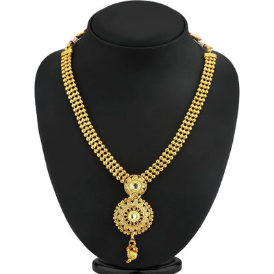 Sukkhi Glistening Gold Plated Necklace Set For Women