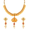 Sukkhi Gorgeous Gold Plated Temple Coin Necklace Set For Women