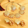 Sukkhi Bollywood Collection hexagon traditional Designer Gold Plated Necklace Set For Women