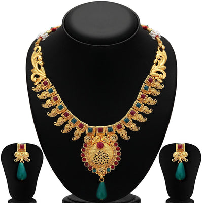 Sukkhi sober Mango Traditional Designer Necklace Set for Women