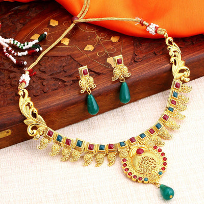 Sukkhi sober Mango Traditional Designer Necklace Set for Women