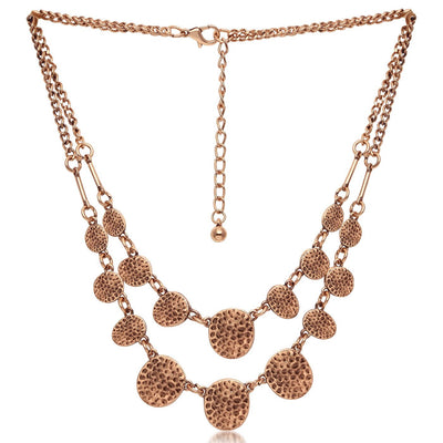 Sukkhi Cluster Rose Gold Round Shaped Fancy Necklace for Women