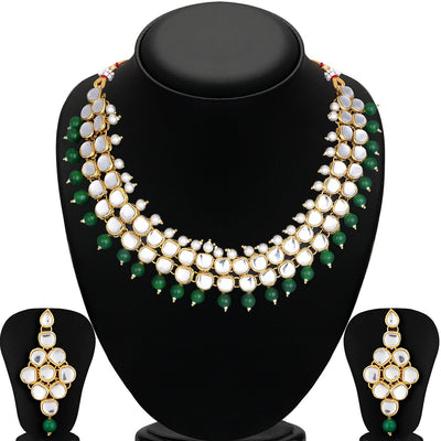 Trushi by Sukkhi Trendy Gold Plated Necklace Set for Women