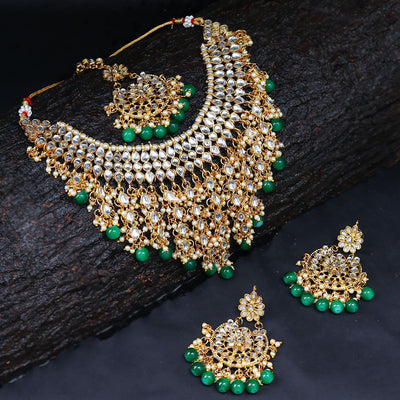 Trushi by Sukkhi Lavish Gold Plated Necklace Set for Women