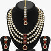 Trushi by Sukkhi Modish Gold Plated Necklace Set for Women