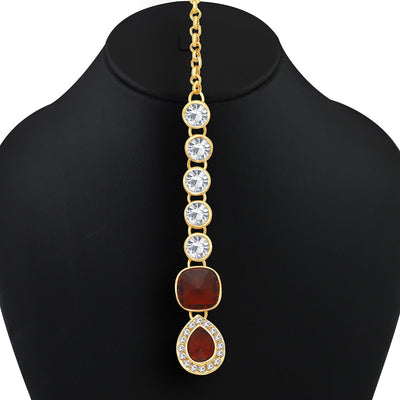 Trushi by Sukkhi Modish Gold Plated Necklace Set for Women
