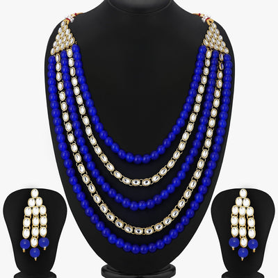 Trushi by Sukkhi Ritzy Gold Plated Necklace Set for Women