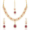 Trushi by Sukkhi Modish Gold Plated Necklace Set for Women