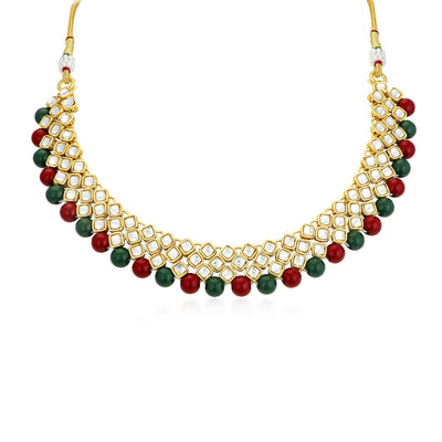 Trushi by Sukkhi Ritzy Gold Plated Necklace Set for Women