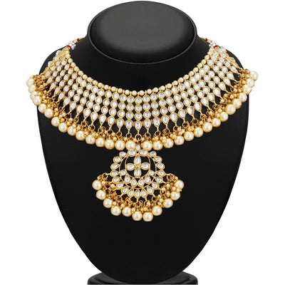 Trushi by Sukkhi Lavish Gold Plated Necklace Set for Women