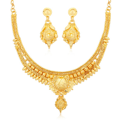 Sukkhi Lavish Gold plated Alloy Necklace Set