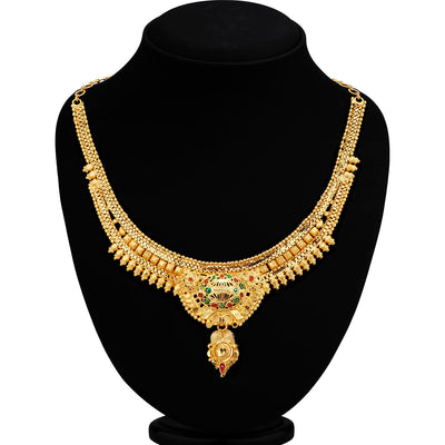 Sukkhi Trendy Gold Plated hoker Necklace Set for Women