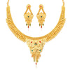 Sukkhi Cluster Alloy Gold plated Necklace Set for Women