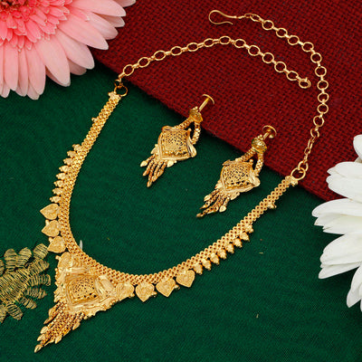 Sukkhi Marvellous Alloy Gold plated Necklace Set for Women