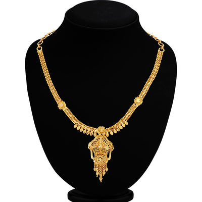 Sukkhi Blossomy Alloy Gold plated Necklace Set for Women