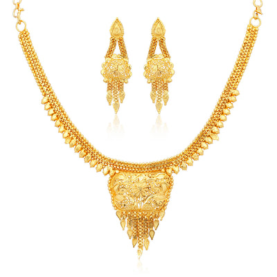 Sukkhi Trendy Alloy Gold plated Necklace Set for Women