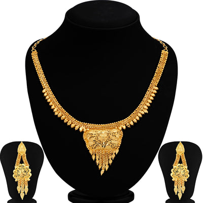 Sukkhi Trendy Alloy Gold plated Necklace Set for Women