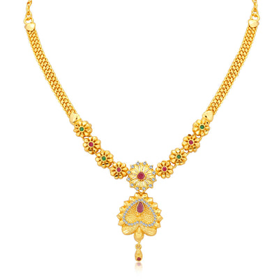 Sukkhi Ritzy Alloy Gold plated Necklace Set for Women