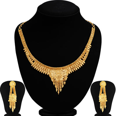 Sukkhi Dazzling Gold plated Necklace Set for Women