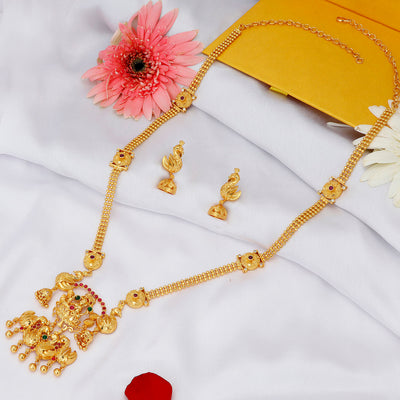 Sukkhi Fancy Gold plated Temple Necklace Set for Women